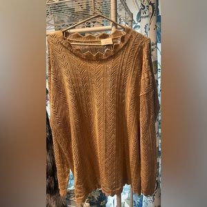 Cable knit fashion sweater